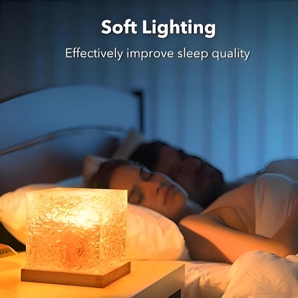 Rotating Water Ripple Night Light Aura Lamp