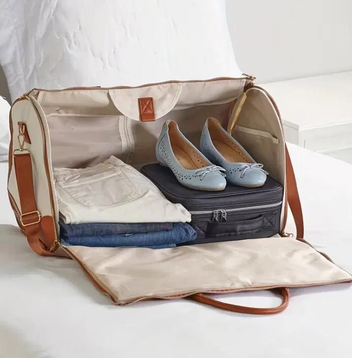 Convertible Garment Bag for Travel - 2 in 1 Hanging Suitcase